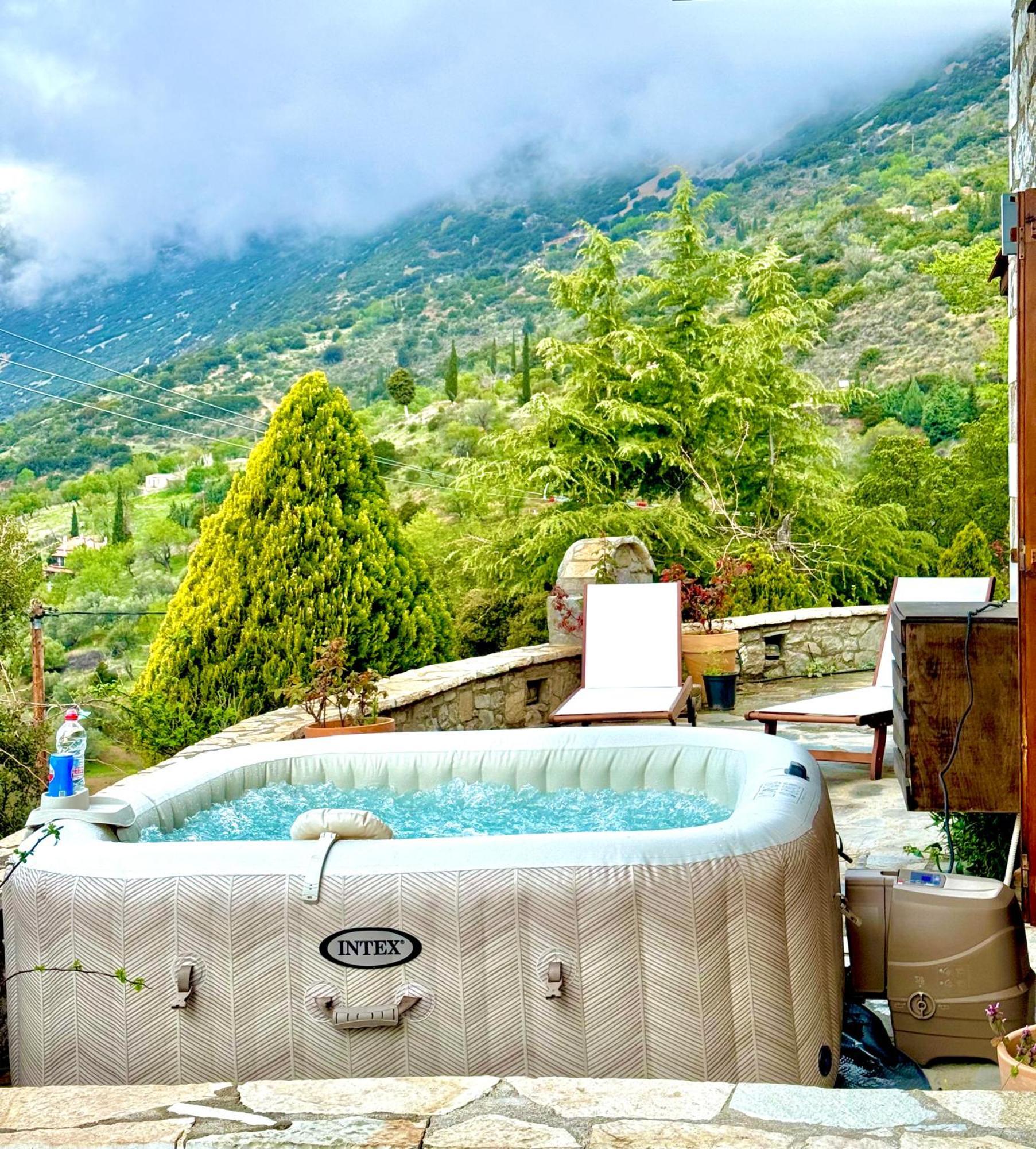 Rock Dandy Deluxe Chalet In Arachova - Delphi, Sauna, Prv Parking, Amazing View Exterior photo